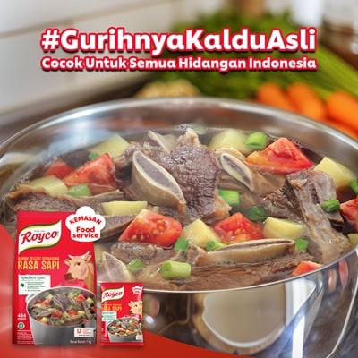 Royco Bumbu Penyedap Rasa Sapi Pouch 1kg - Penyedap khas Indonesia untuk hasilkan masakan dengan citarasa gurih & rasa daging yang mantap!